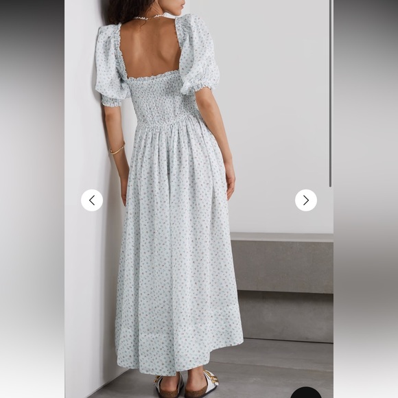 DOEN Siena Shirred Floral Print Maxi Dress | Size XS - Picture 3 of 7